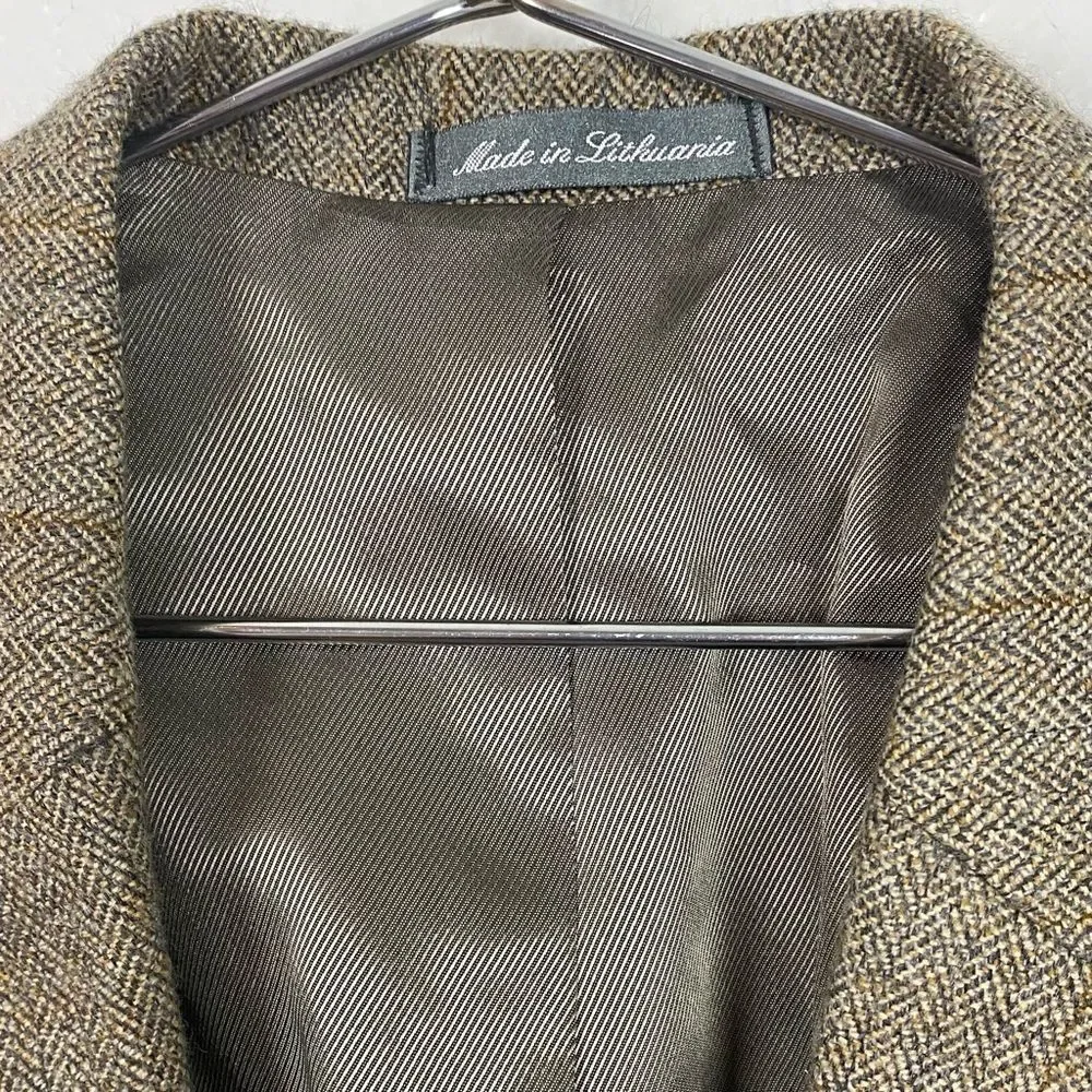 Oscar De La Renta Lambswool Mens Suit Jacket
